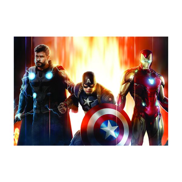 Captain America with Iron Man and Thor - A1 Poster