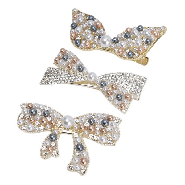 Rhinestone Hair Barrettes Set Compatible with Girls
