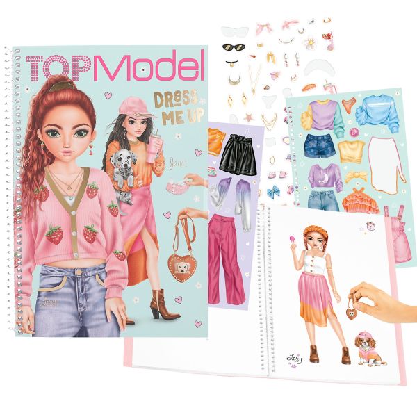 Top Model Dress Me Up Large Colouring Book