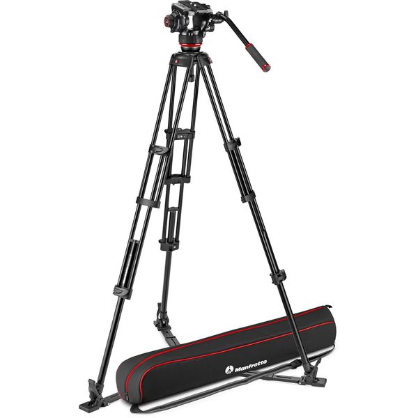 Manfrotto Video Kit 504X Head + Alumenium Twin Leg GS Tripod + Padded Bag