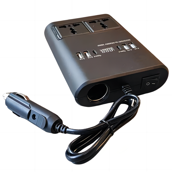 150W Led Display Type-C Port Car Power Inverter