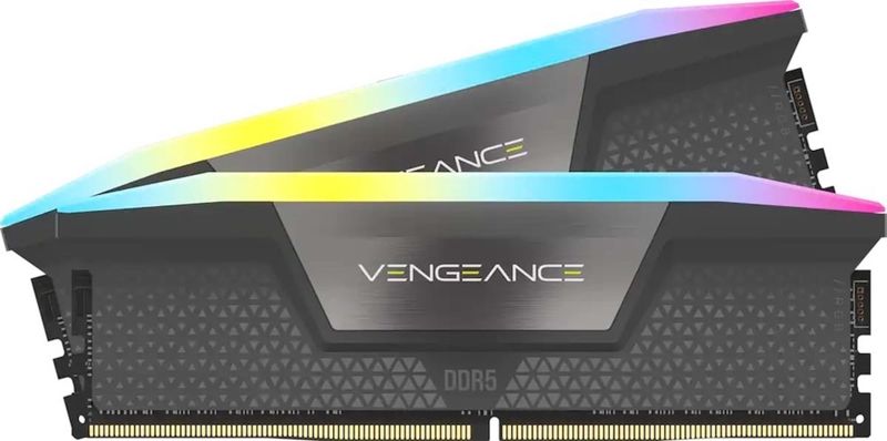Corsair VENGEANCE® RGB AMD EXPO32GB - (2 x 16GB) DDR5 DRAM 5600MHz C36 Memory Kit - 36-36-36-76 - 1.25V - Cool Grey