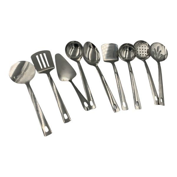 Quality Stainless Steel Serving Set 9 Piece