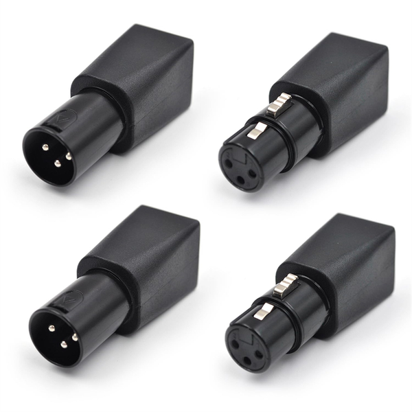 4 Pcs Dmx To Rj45 Connector Rj45 Ethernet To 3 Pin Xlr Dmx Adapter