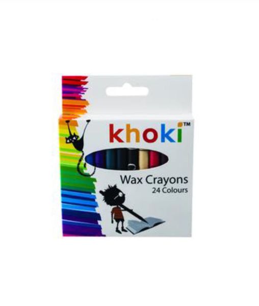 Arts and Crafts - 24 Colourful Wax Crayons - Pack Of 2