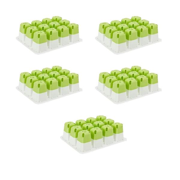 5 Pieces Reusable Seed Starter Tray Kit Silicone Plant Seeds Starter Trays