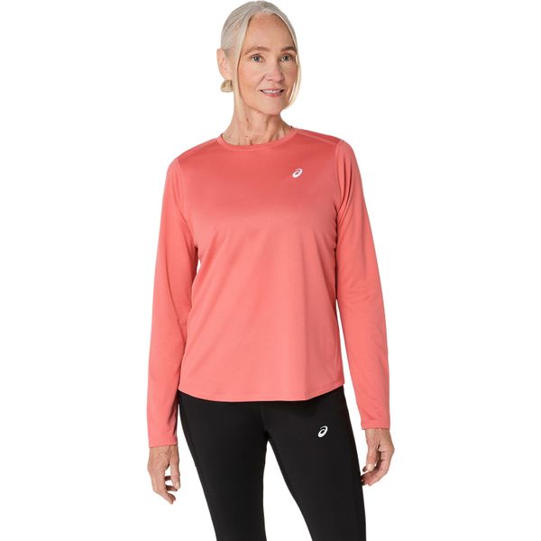 Asics Women's Core Long Sleeve Performance Running T-Shirt - Dark Pink Clay