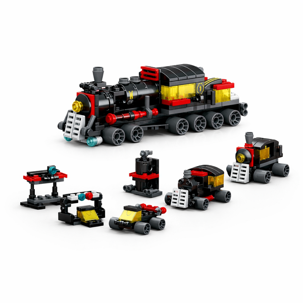 Steam Train Toy - Multicolor