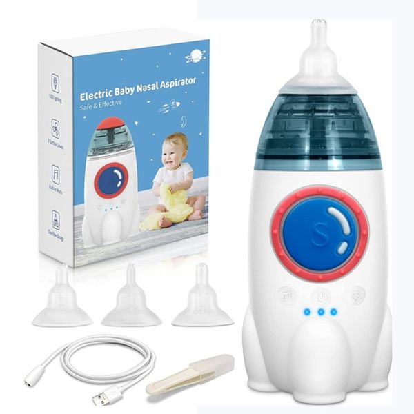 Baby Nasal Aspirator, 3 Suction Levels Electric Nasal Aspirator with Music