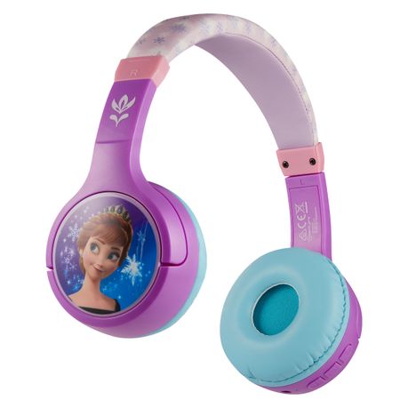 Disney Frozen Padded Bluetooth Wireless Headphones with 10 Hour