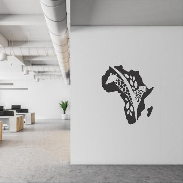 Africa Map Art Decals Vinyl Sticker | Shop Today. Get it Tomorrow ...