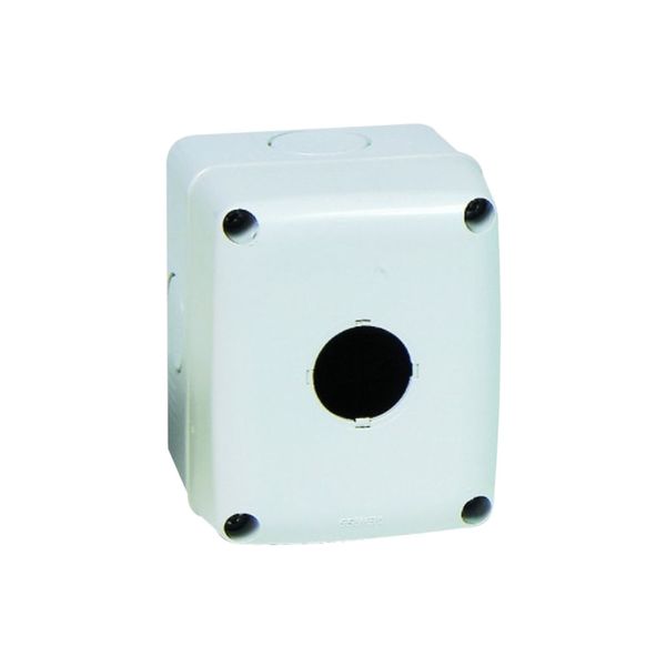 Gewiss - 1 Way Pushbutton Enclosure Grey IP66