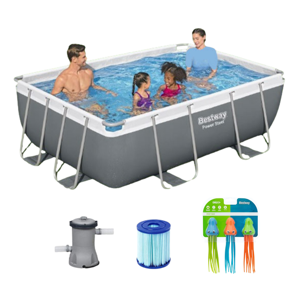 Splashing Pools Combo Bestway 2.82m x 1.96m x 84cm and Speedy Squid