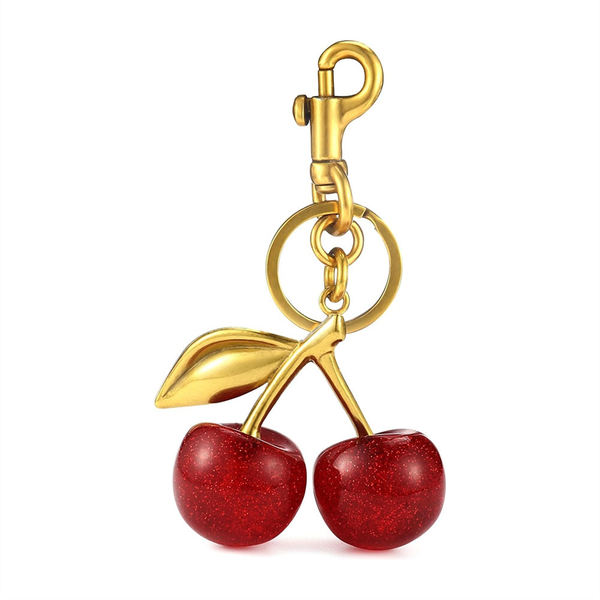 Cherry Bag Charm And Keychain Accessory Purse Charm