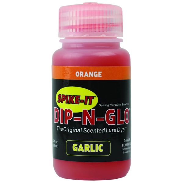 Spike - It Dip n Glo Fishing Scented Lure Dye Garlic - Orange