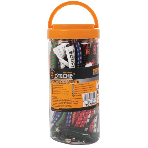 Hoteche 18-Piece Bungee Cord Luggage Strap Set