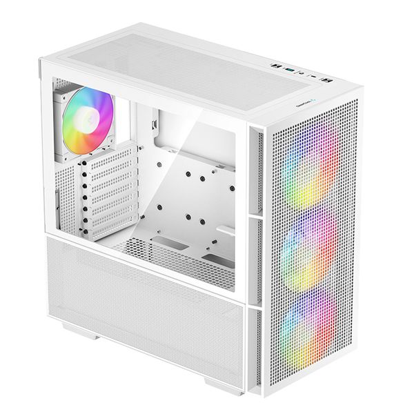 DeepCool CH560 White ATX Mesh Front Mid-Tower Case-WH