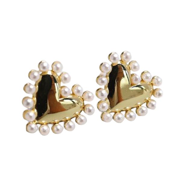 Heart Studs Earrings Creative Ear Accessory Heart Ear Studs Suitable for