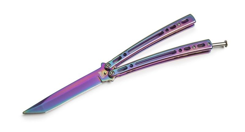 Northern Light butterfly with Tanto Blade and Electro Color Coating