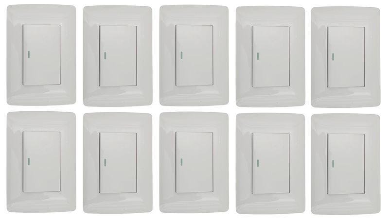Hello Today White Single Lever 2 Way Light Switch - 10 Pack
