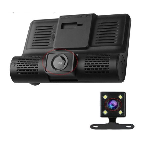 TRIPLE Camera Full HD Vehicle DVR Dash Cam