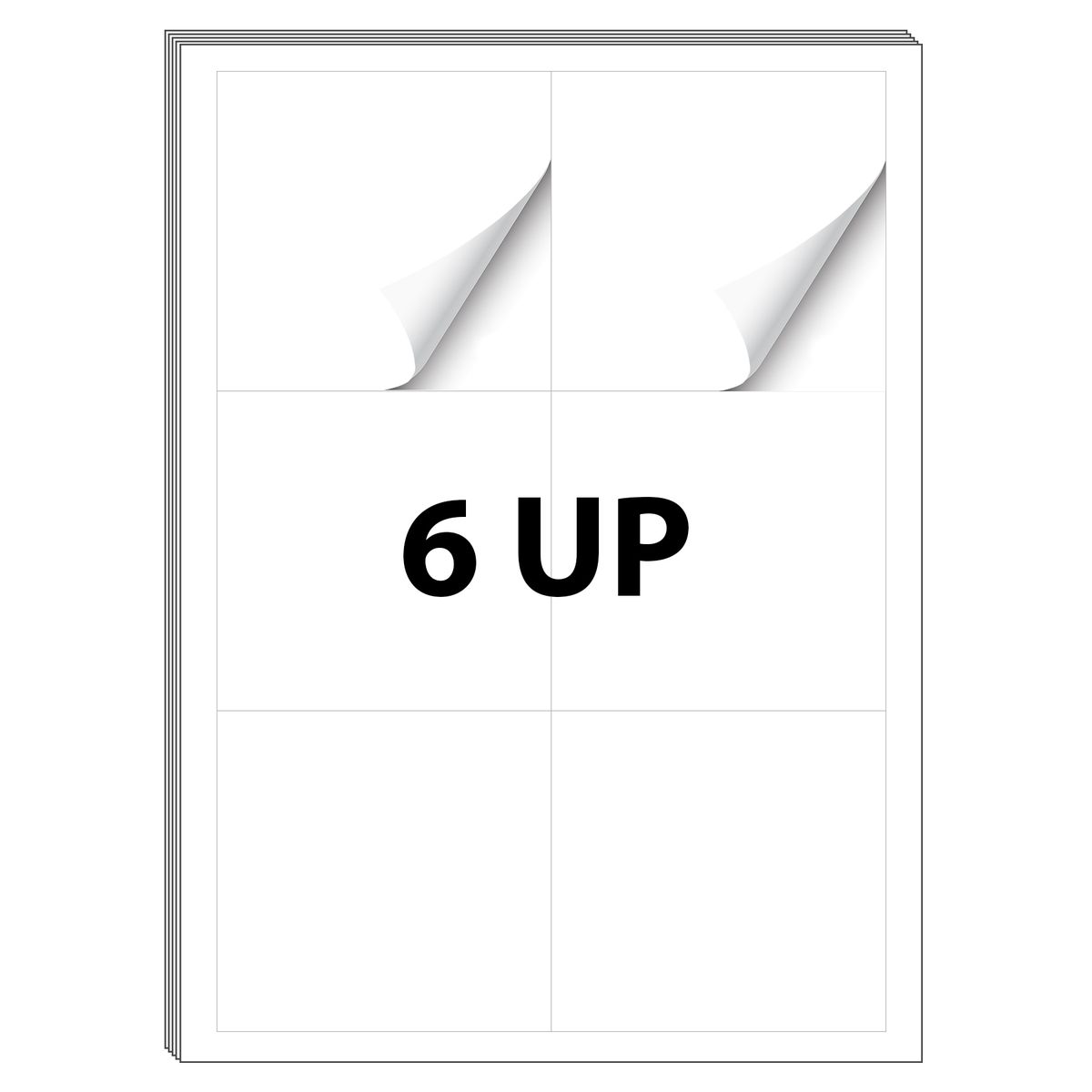 6 Up Self Adhesive Labels A4 Size 100 Sheets | Shop Today. Get it ...