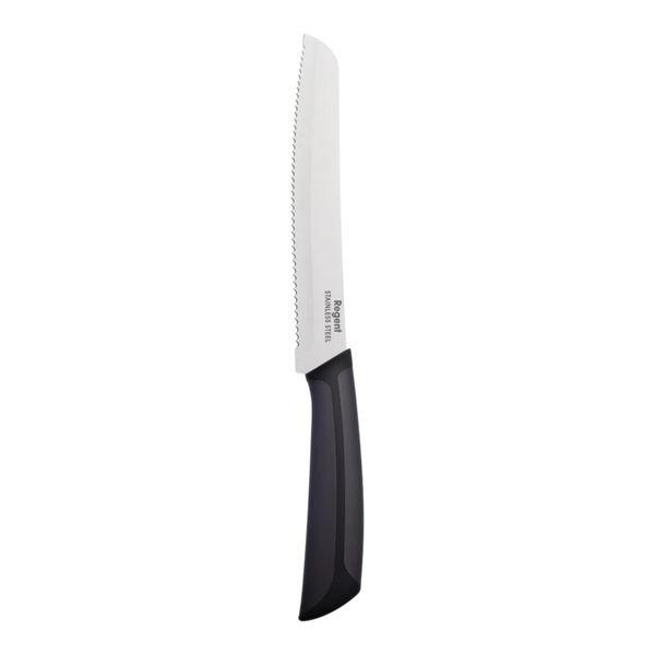 Bread Knife - Black and Grey Handle - (320x30mm)