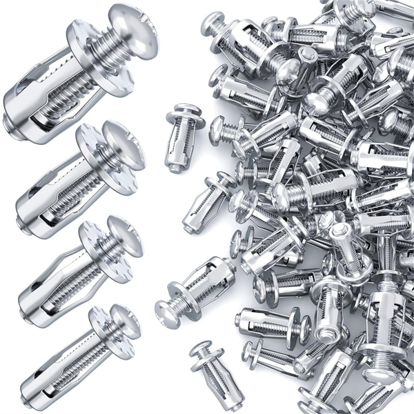 40pcs M 4 M5 M6 M8 Petal Nuts,Expansion Screw Jack Nut,Silver
