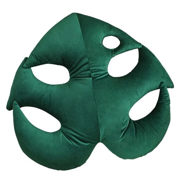 iKids Nordic Leaf Cushion Green Monstera Leaf