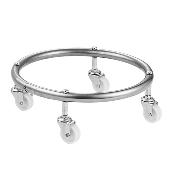 Garden Universal Gas Cylinder Mobile Tray Trolley Holder With Wheels 30cm