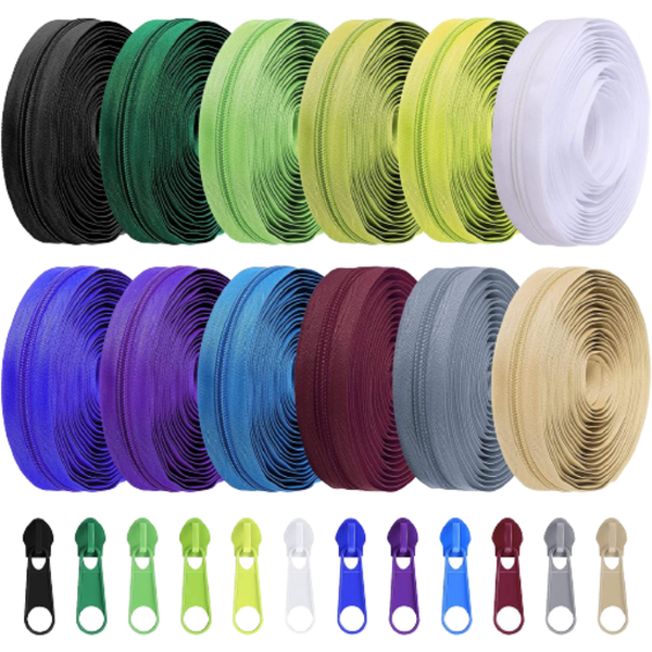Sewing Zippers Kit - Artsy Colours