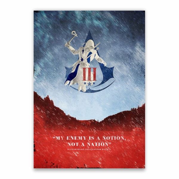 Assassin's Creed III Quote Poster - A1