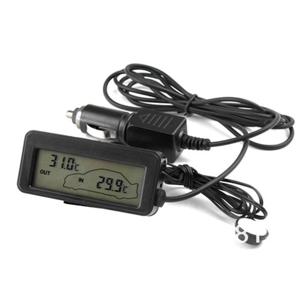 Mini Digital Car Lcd Display Indoor Outdoor Thermometer