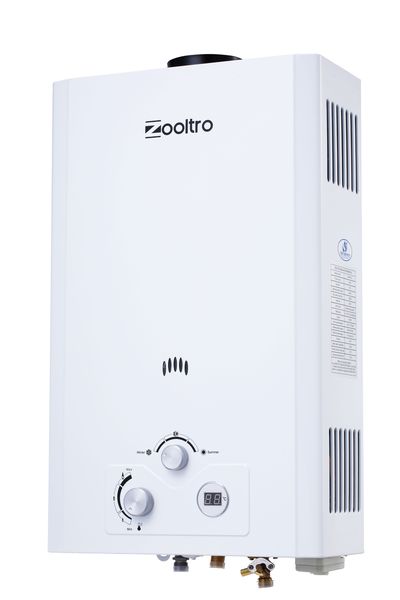 Indoor Outdoor Instant LP Gas Water Heater with LCD Display - 12L