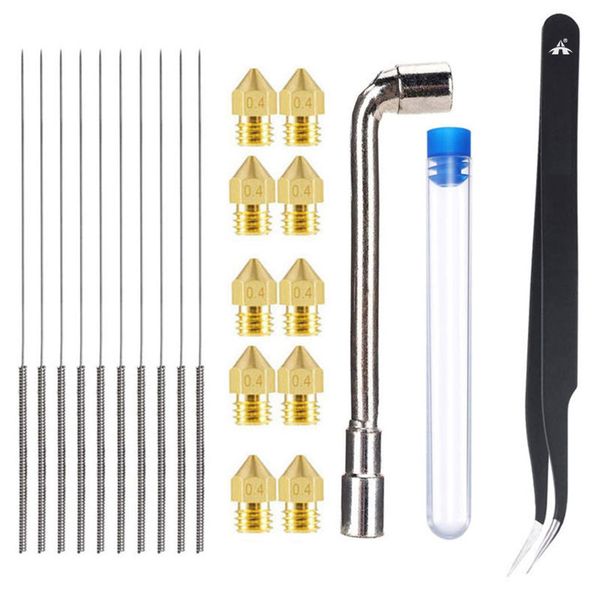ALANES 23 In 1 3D Printer Nozzle Cleaning Tool Kit With Needles Nozzles