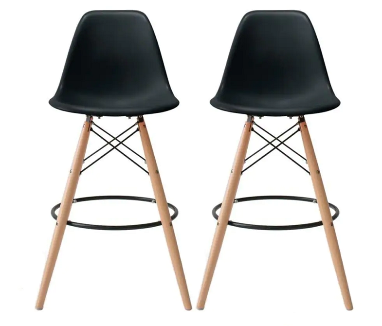 Set of 2 Modern Armless Counter / Bar Chairs Shop Today. Get it