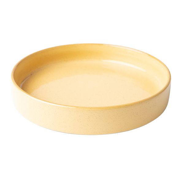 OMADA Flat Stackable Mustard Pasta Bowl Set of 4