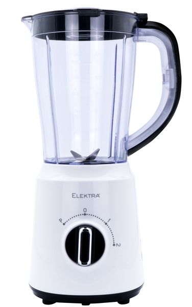 Elektra 1.5L Plastic Jug Blender - Multiple Speeds, 500W Powerful Motor