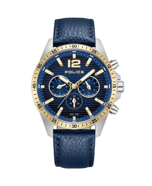 Police Men Leather Button Leisure PEWGF0040140 - Blue, Gold