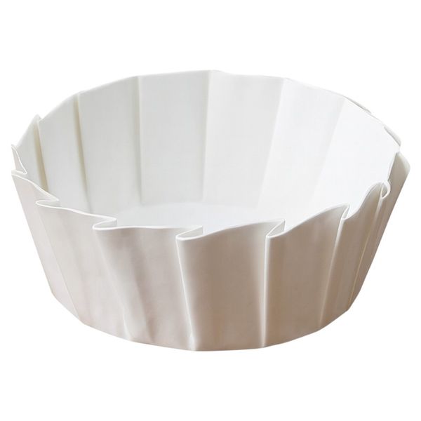 50-Pieces 5-Inch Round Non-Stick Baking Paper Cups - White
