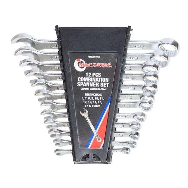12 Pieces Combination Spanner Set