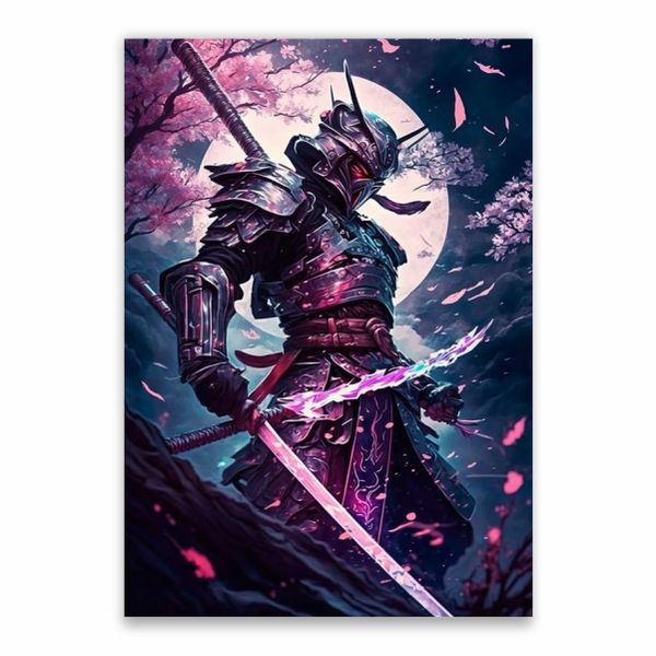 Japanese Modern Samurai Poster - A1