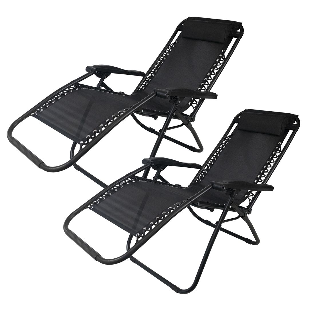 Home links Outdoor Reclining Sun Lounger Chair Set of 2 Shop Today