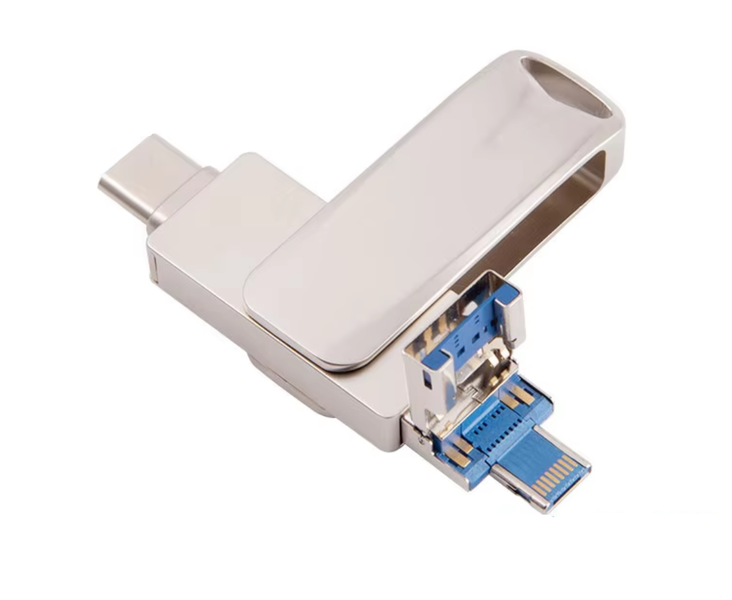 4 in 1 USB3.0 Flash Drive High speed Lightning/Type-C/micro/USB3.0 port