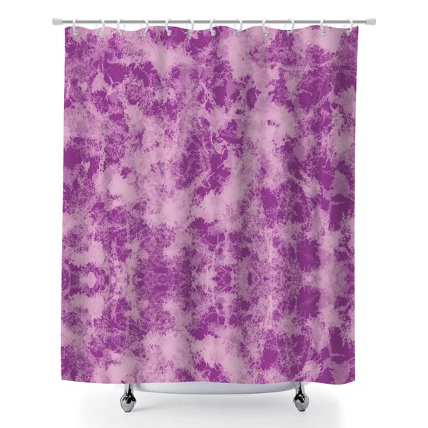 Tie Dye Waterproof Bath Curtain, 180x180cm Wrinkle-Resistant Shower Curtain