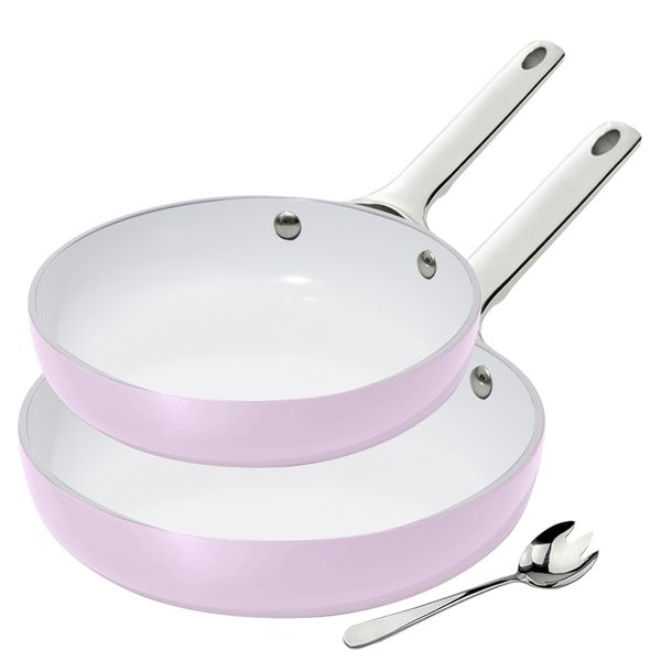 Healthy Aluminium Nonstick Cooking &amp; Frying Pan - 3 Piece Combo Set