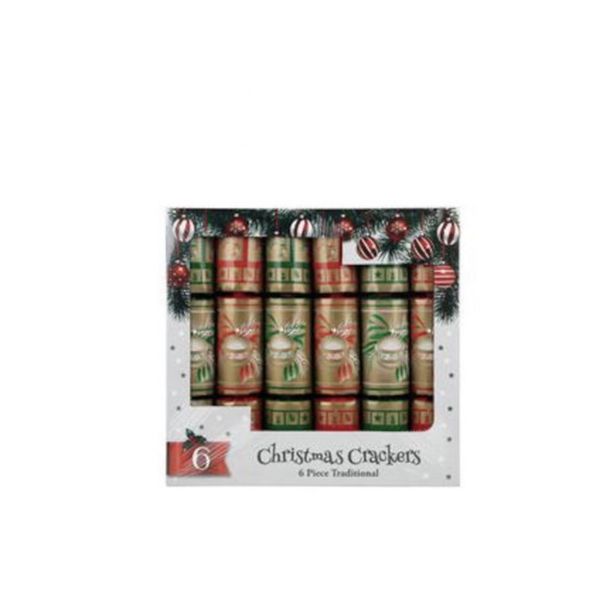 Christmas Crackers Traditional - 6 Piece