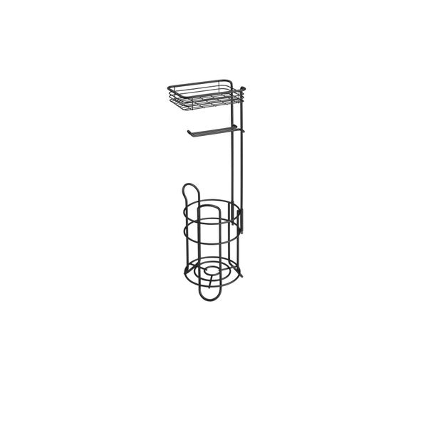 Toilet Paper Holder, Dispenser with Storage Shelf For 2 Extra Rolls Stand