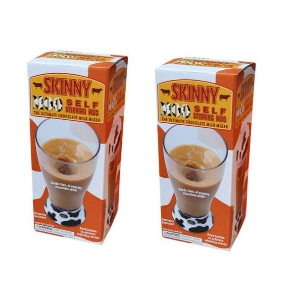 Skinny Automatic Electric Self Stirring Mug-Pack of 2