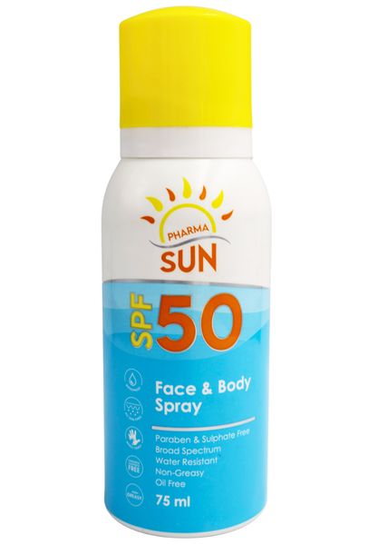 PharmaSun SPF50 Face &amp; Body Spray - 75ml